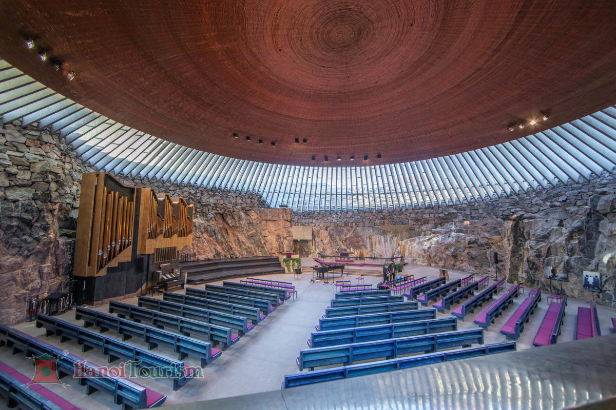 Nhà thờ Temppeliaukio (Rock) – Helsinki- Phần Lan