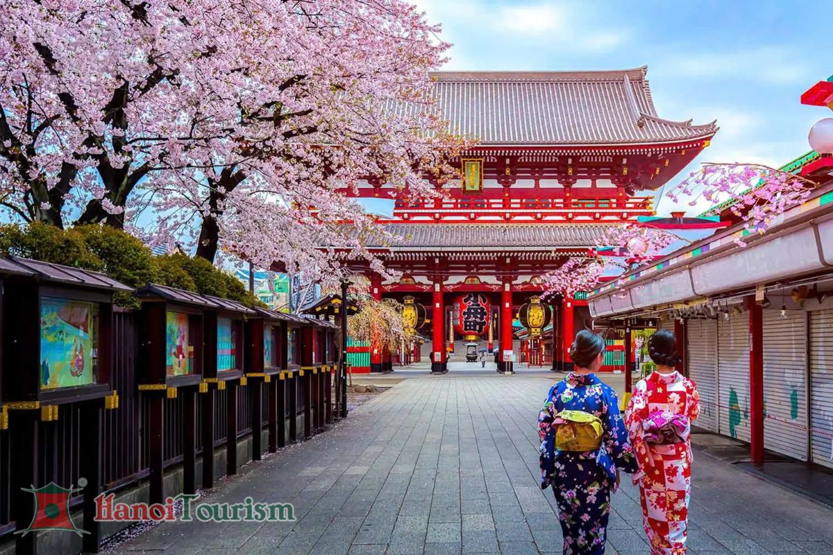 Chùa Asakusa Kannon - Nhật Bản - Mùa đông